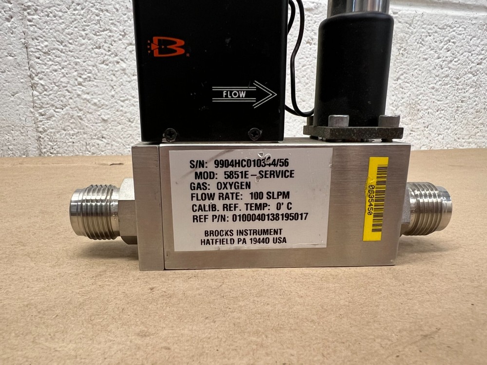 Brooks 5851E Mass Flow Controller, 100 SLPM, Oxygen, MOD: 5851E - SERVICE