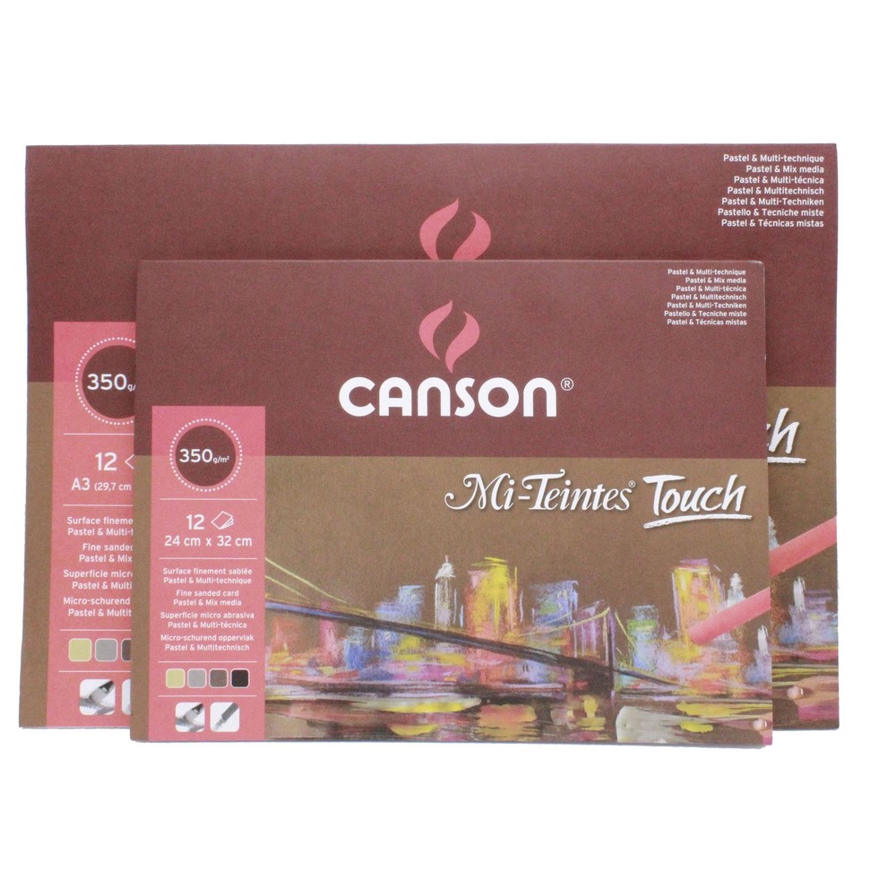 Soft pastel paper sand texture Canson Mi Teintes touch pastel pad
