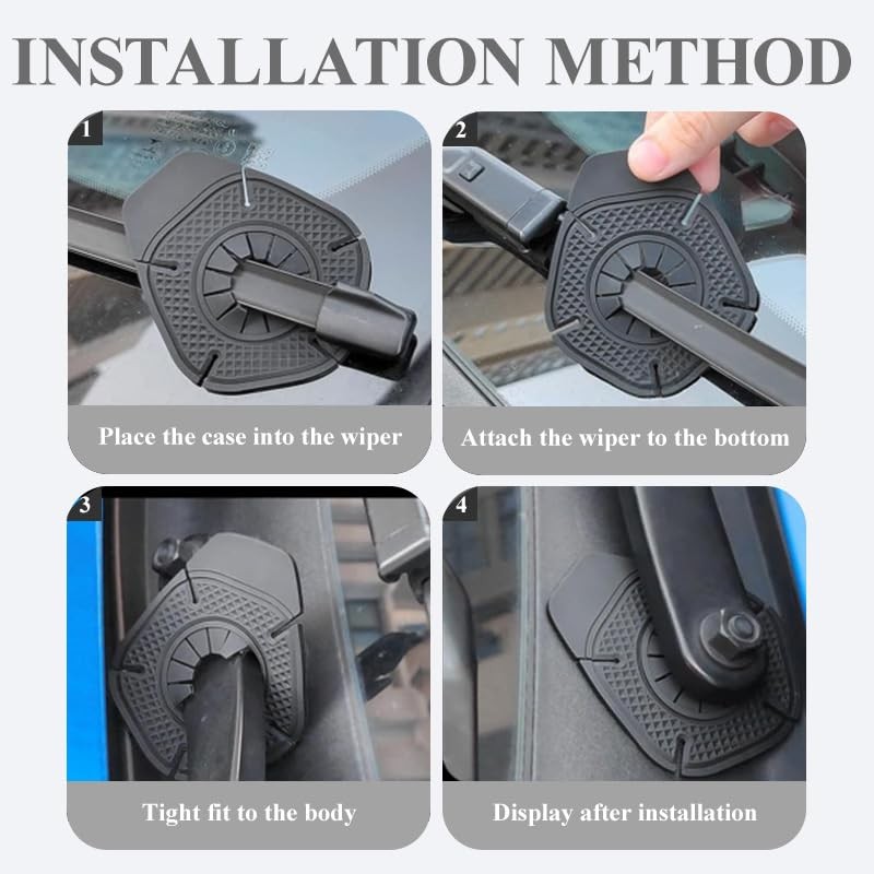 12pcs Silicone Wiper Pivot Guards, Universal Windshield Wipers Covers Car