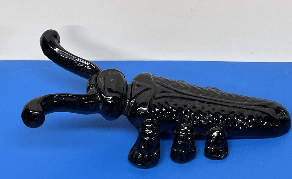 Vintage Cast Iron Beetle Scarab Bug Boot Jack Scraper Shoe Remover