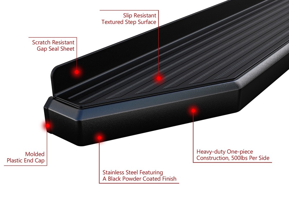 APS Premium 6" Black Side Steps Fit 03-11 Honda Element