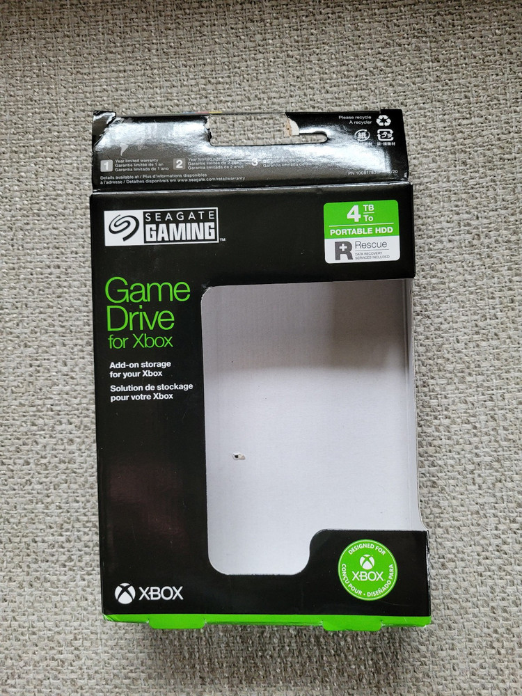 Seagate Game Drive for Xbox 4TB Portable HDD Bundle