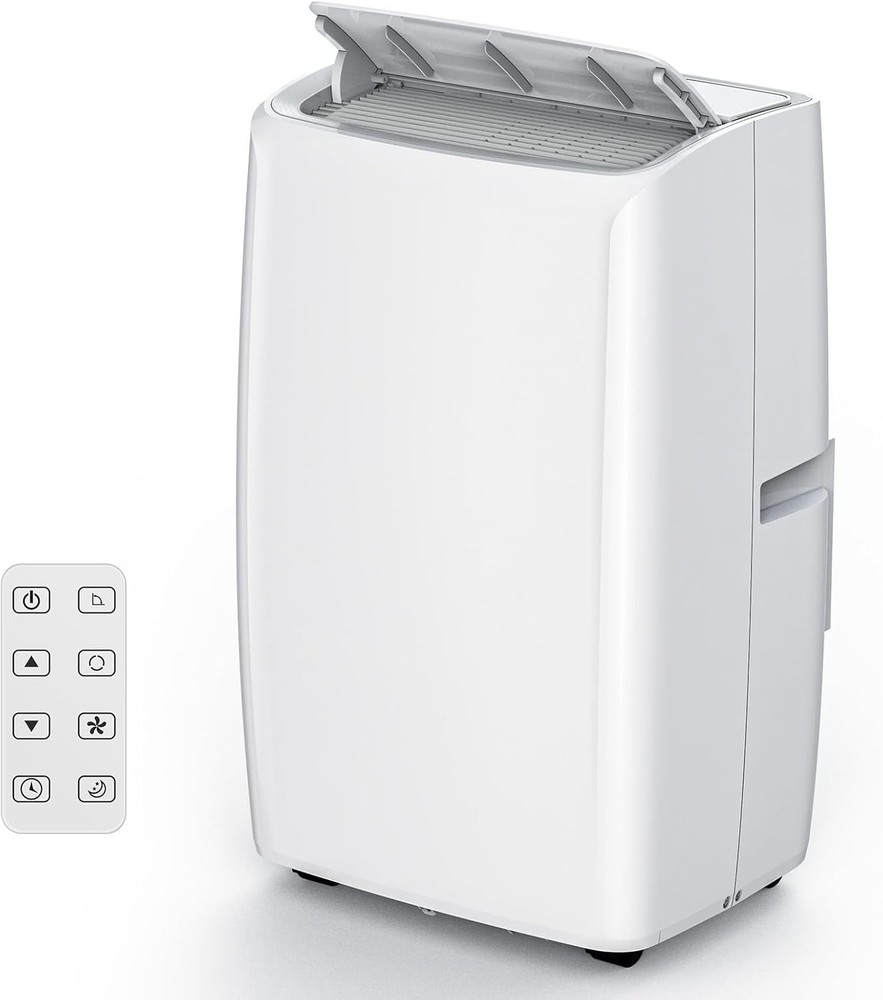 14000 BTU Portable Air Conditioner for 750 Sq Ft w/Remote Control, Low Noise
