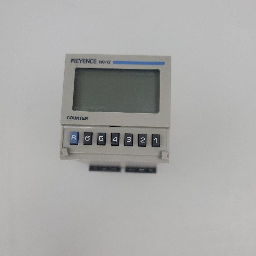 Keyence RC-12 Electronic Present Counter Missing Front Panel Cover