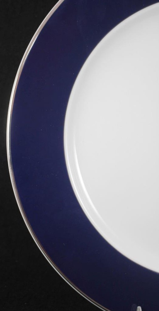 Bernardaud Opaline Navy Blue Platinum Charger