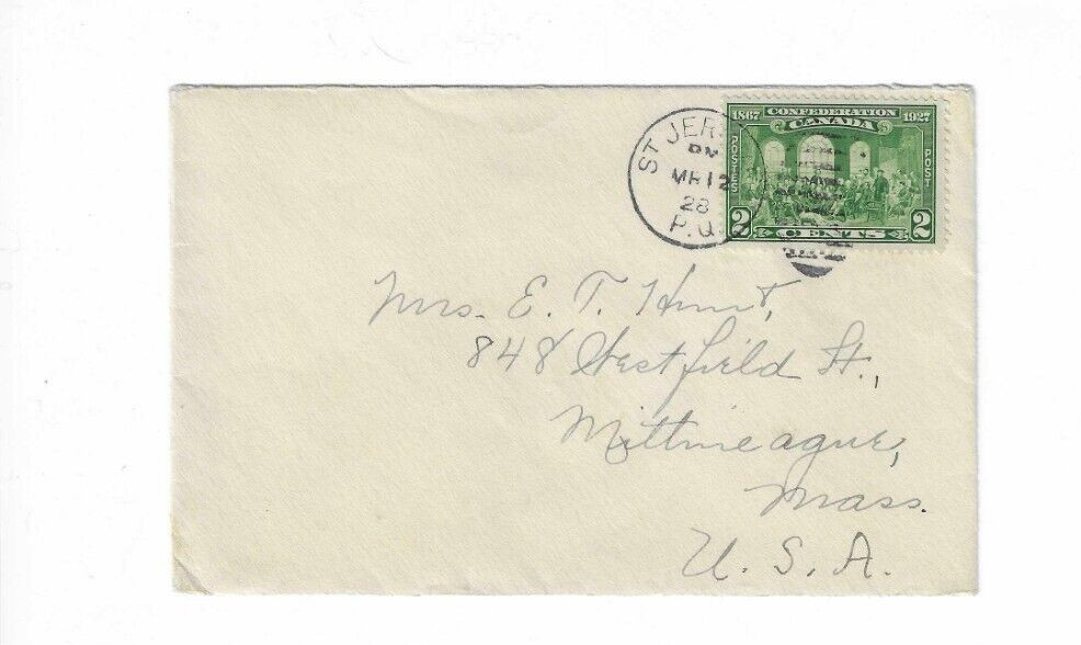 CANADA 1928 Cover sent  to U.S.