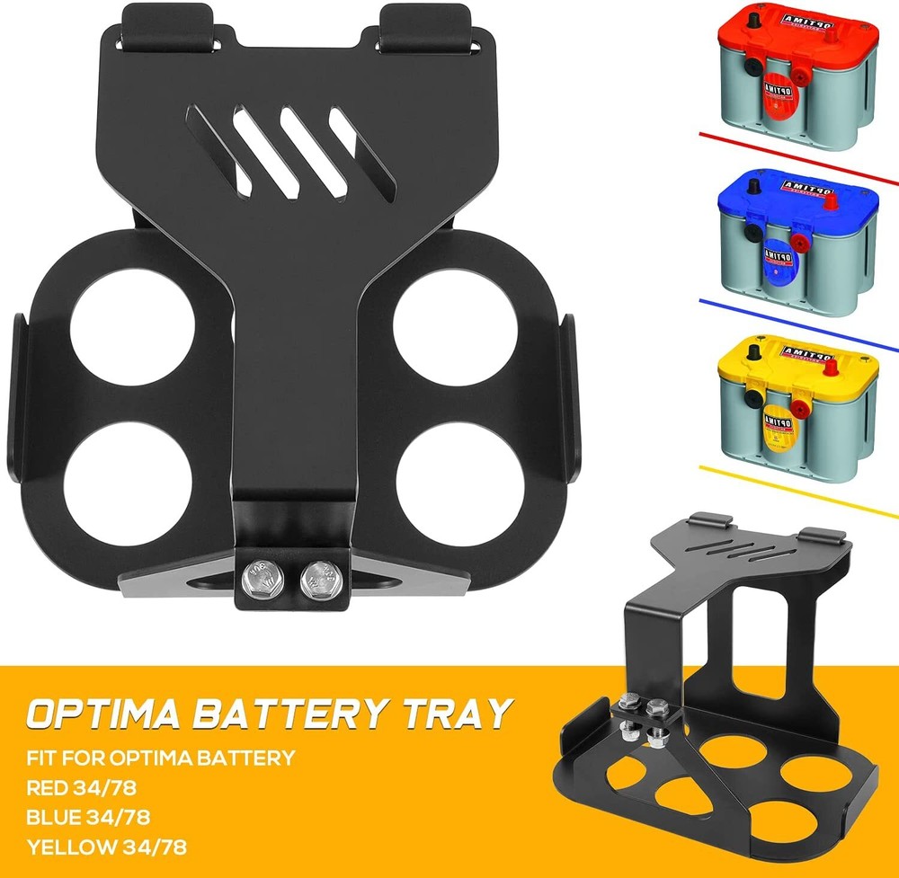 Battery Tray Hold Down Trunk Relocation Box Racing Mount for Optima Group 34/78