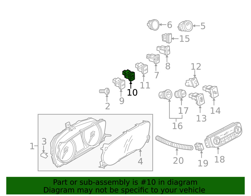 Genuine Mitsubishi Switch 8610A217
