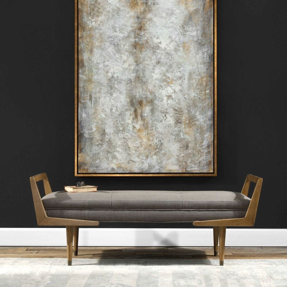 Uttermost 23388 Waylon Mid-Century Modern Bench