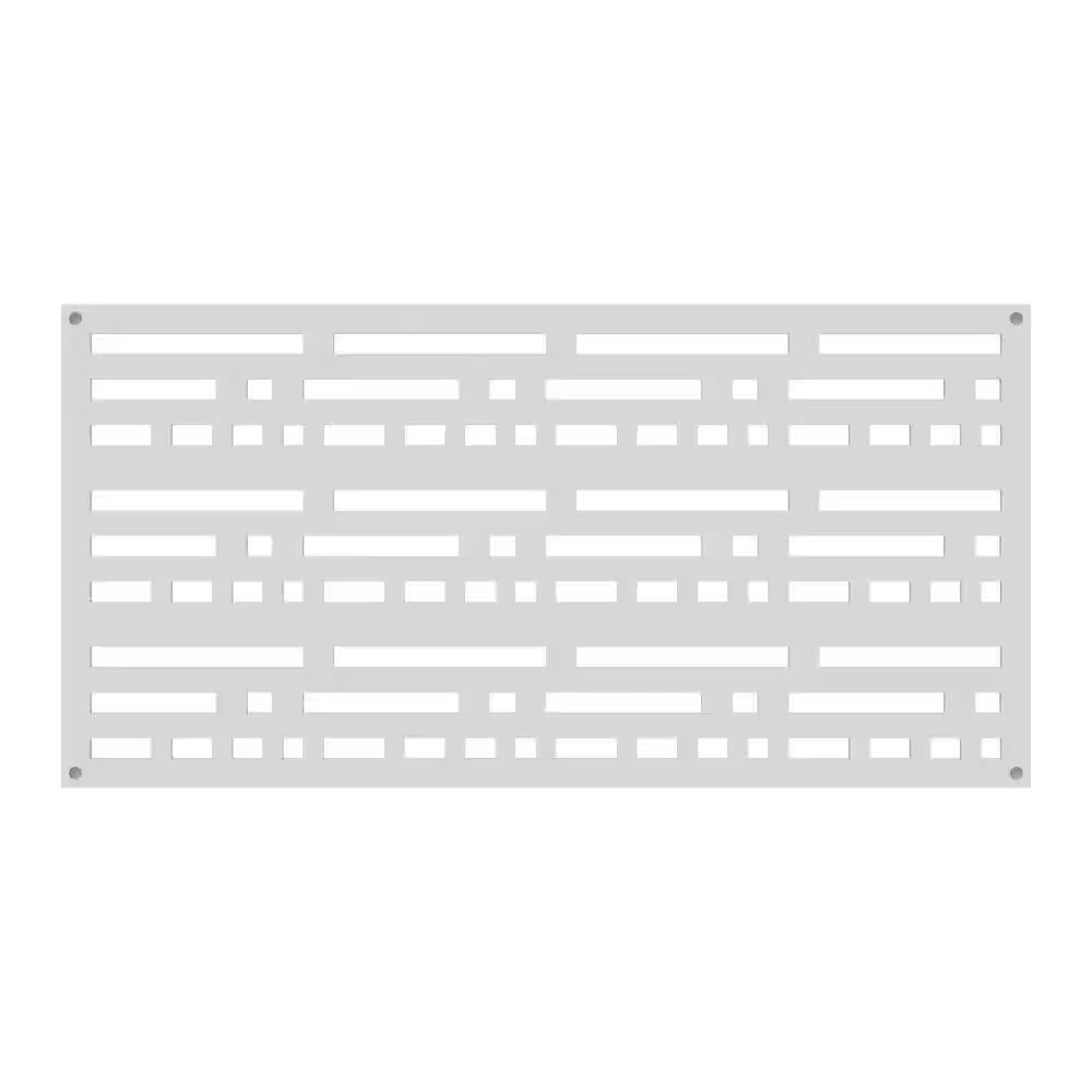 2 Ft. X 4 Ft. Morse White Polypropylene Decorative Screen Panel