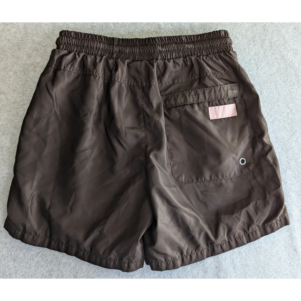 MAISON ARTICLE Shorts Small Lined Swim Trunks Drawstring Elastic Waist FLAW