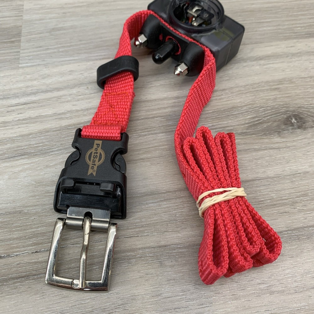 PetSafe DBC-100 Bark Control Collar Red Nylon Adjustable Strap No Battery New