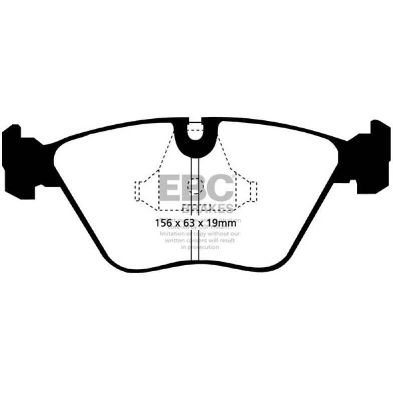 EBC DP3689C fits BMW 92-95 M3 3 (E36) Red stuff Front Brake Pads