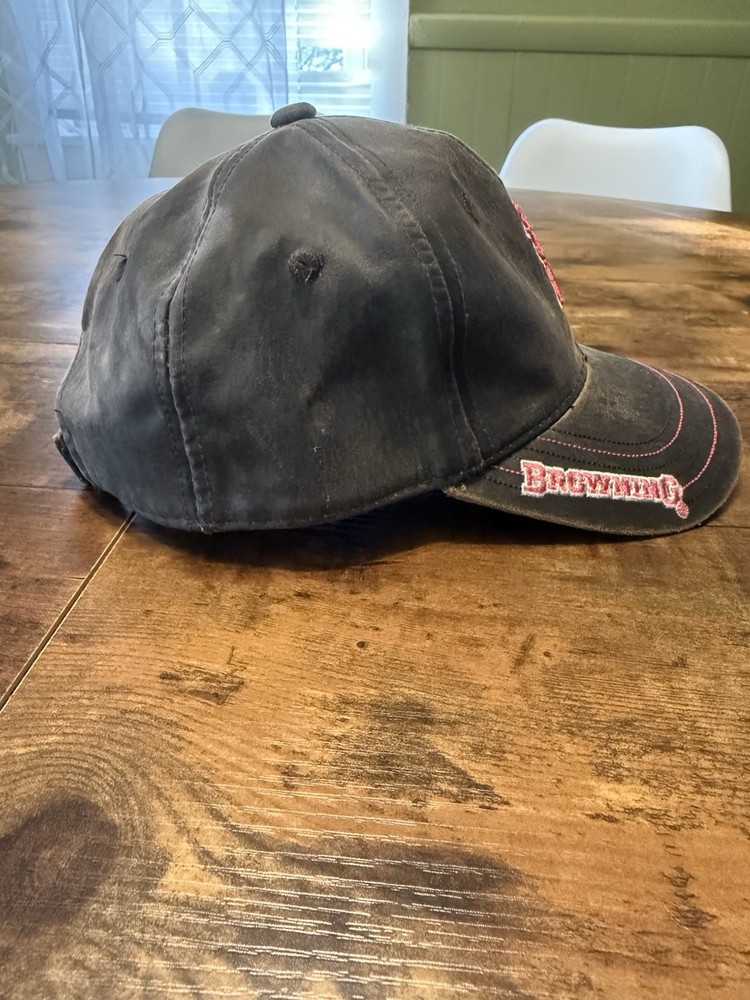 Browning Women’s Ball Cap Black Pink Cotton Blend Polyester One Size