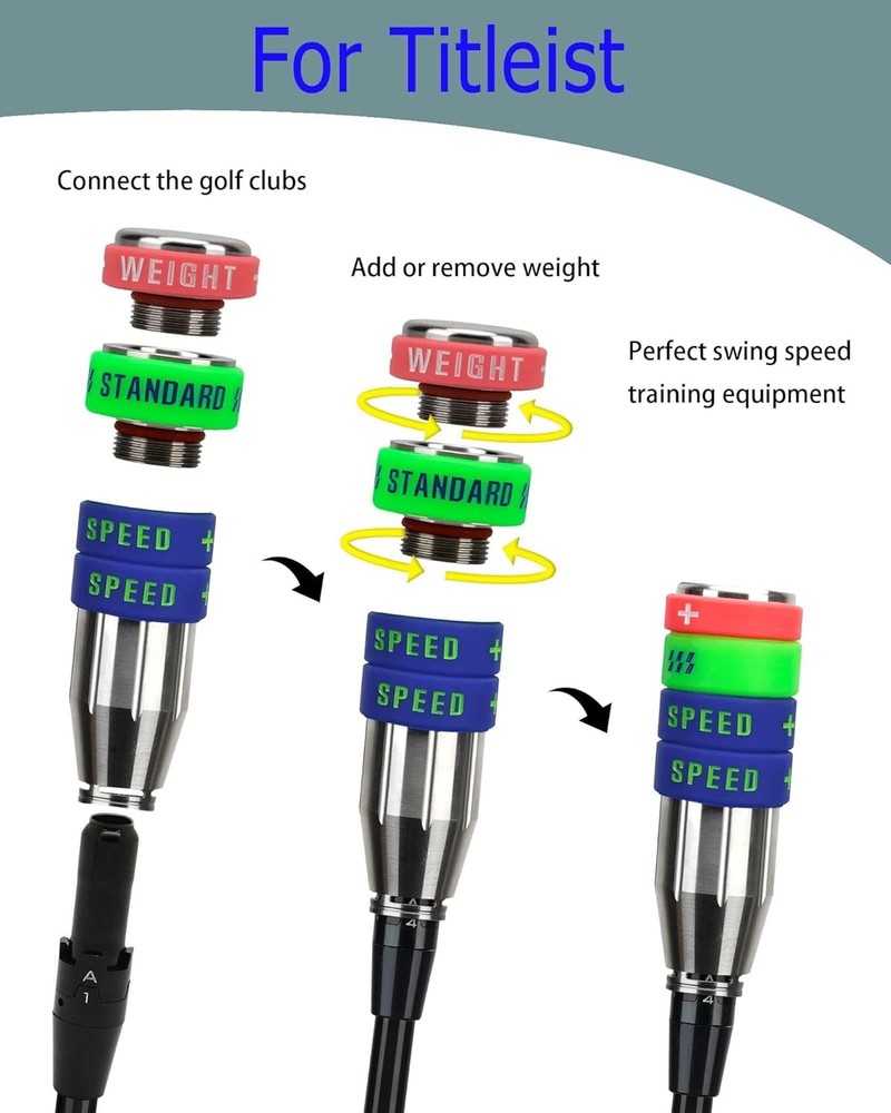 Golf Swing Speed Trainer Adjustable,Training Equipment Three Weight