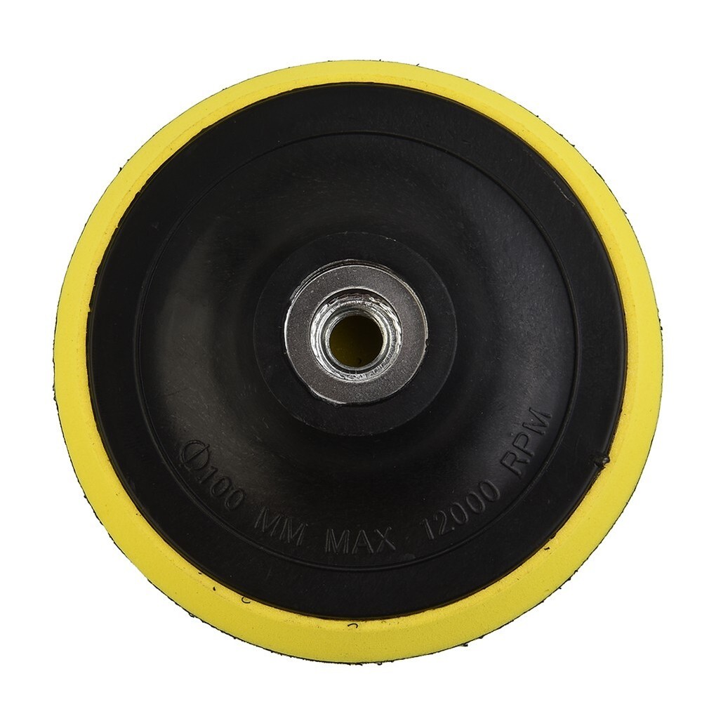 4 inch 100mm Hook and Loop Buffing Pad Rotary Backing Pad with M10 Drill Adapter