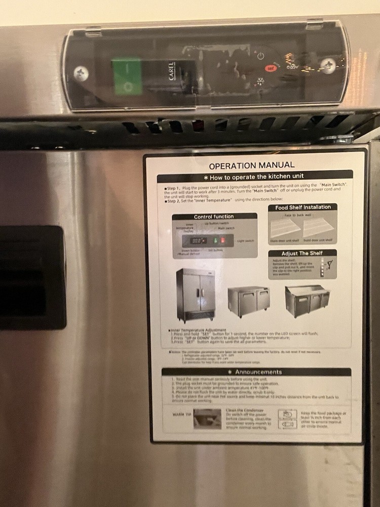 Westlake 27” Refrigerator & salad Prep Table