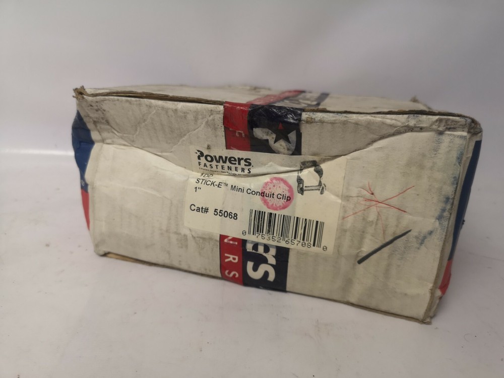 Powers Mini Conduit Clip 1" Stick-E 55068 (100 PER BOX)