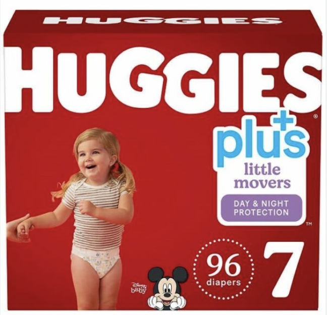 Huggies Plus Size Diapers - Sizes 1-7 Bulk Quantity & Free Shipping!