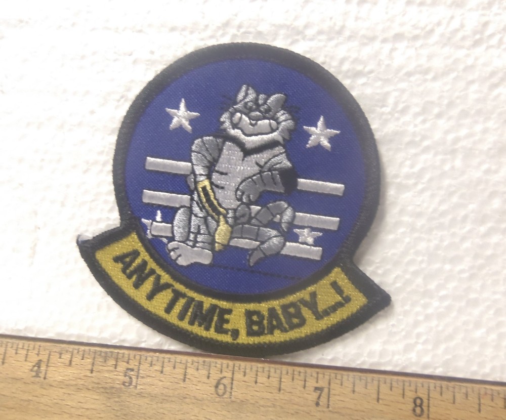 US Navy - Tomcat Anytime, Baby...! Embroidered Patch