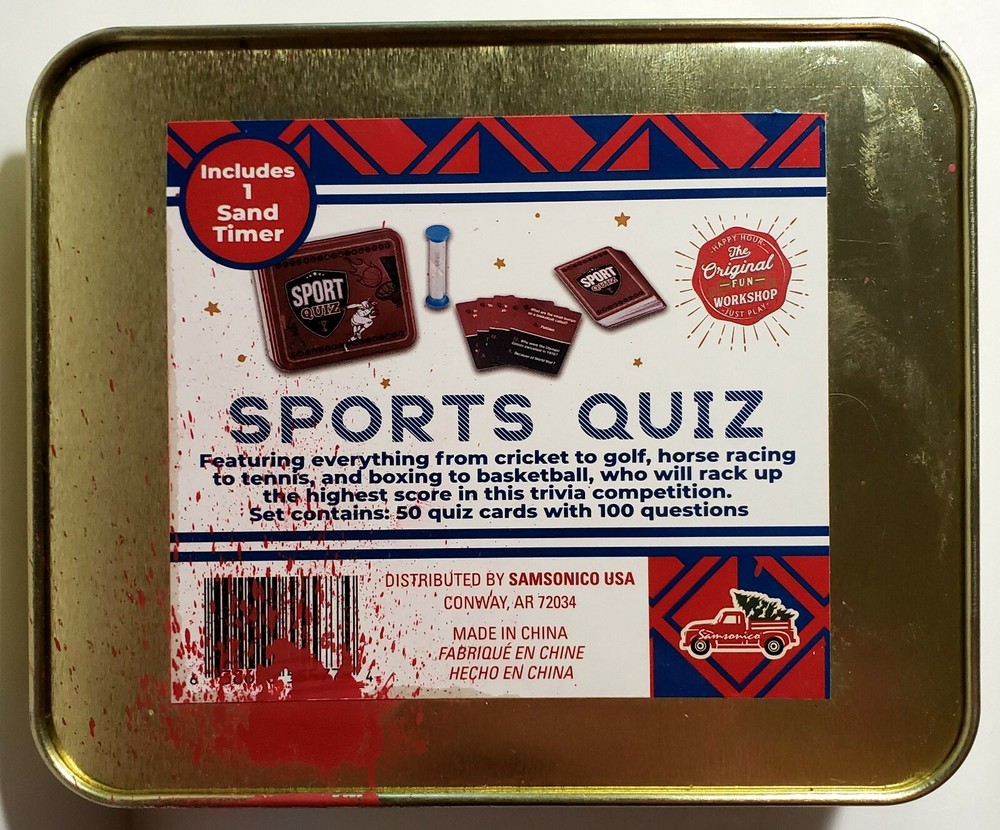 Sports Quiz Trivia Card Game
