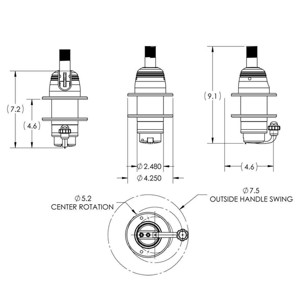 TACO METALS GS-800-1 Antenna Mount Kit Vhf