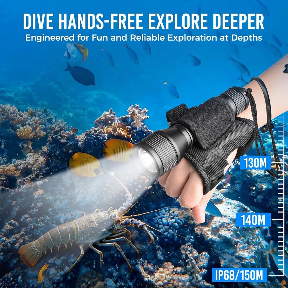 D550 Scuba Dive Light 1000 Lumens Waterproof