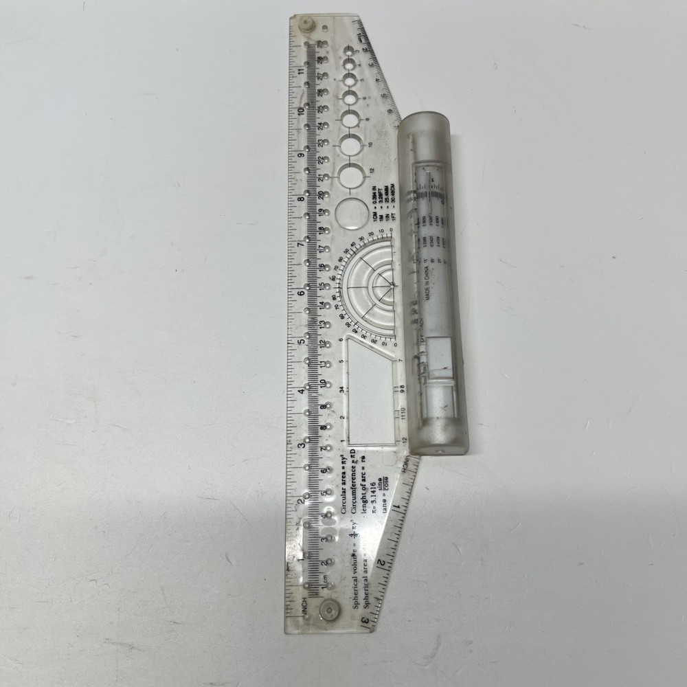 Set of 2 Multi-Purpose Parallel Rolling Ruler 12 Inch Drawing Design Ruler