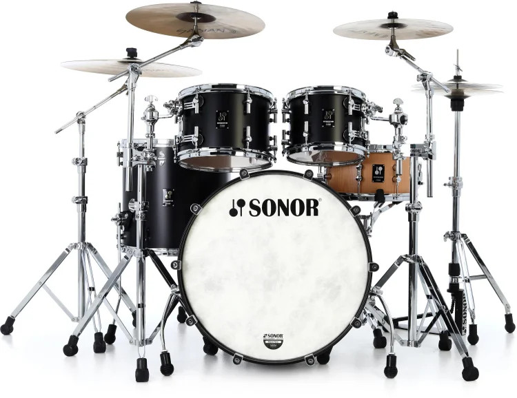Sonor Momentum Beech 4-piece Shell Pack - GT Black