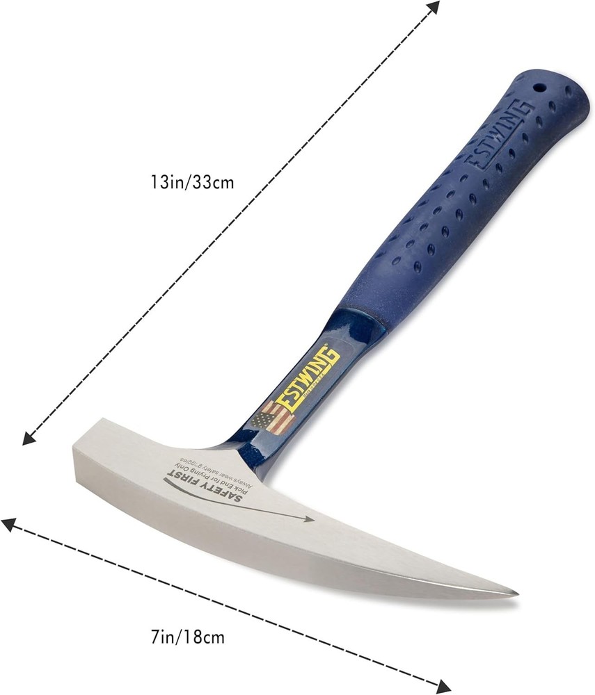 Quality Rock Hammer - Pointed Tip & Square Face