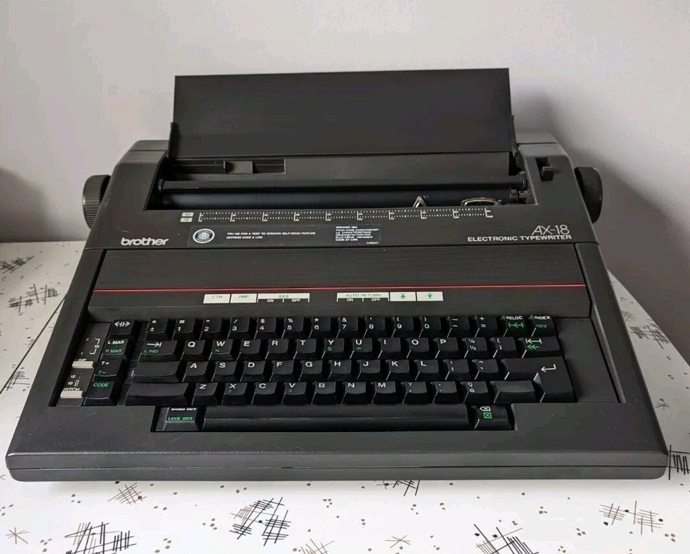 Brother Electronic Typewriter AX-18 Portable W User Guide And More