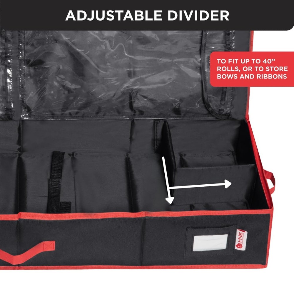 HOLDN’ STORAGE Premium Wrapping Paper Storage Container - Durable 600D Tea
