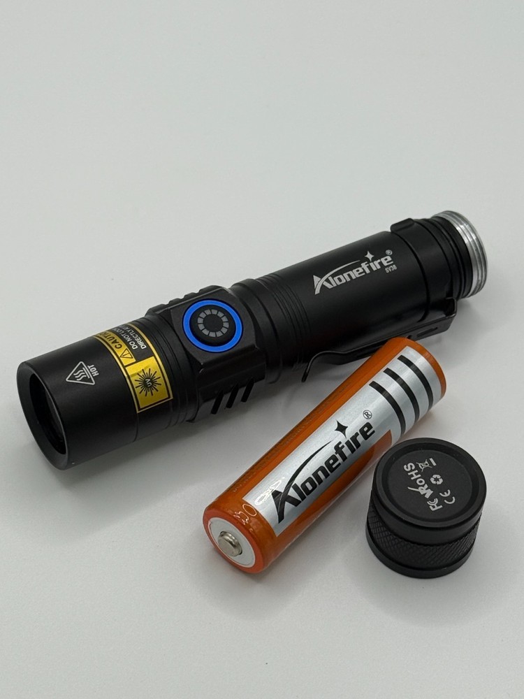 365nm uv flashlight rechargeable usb c