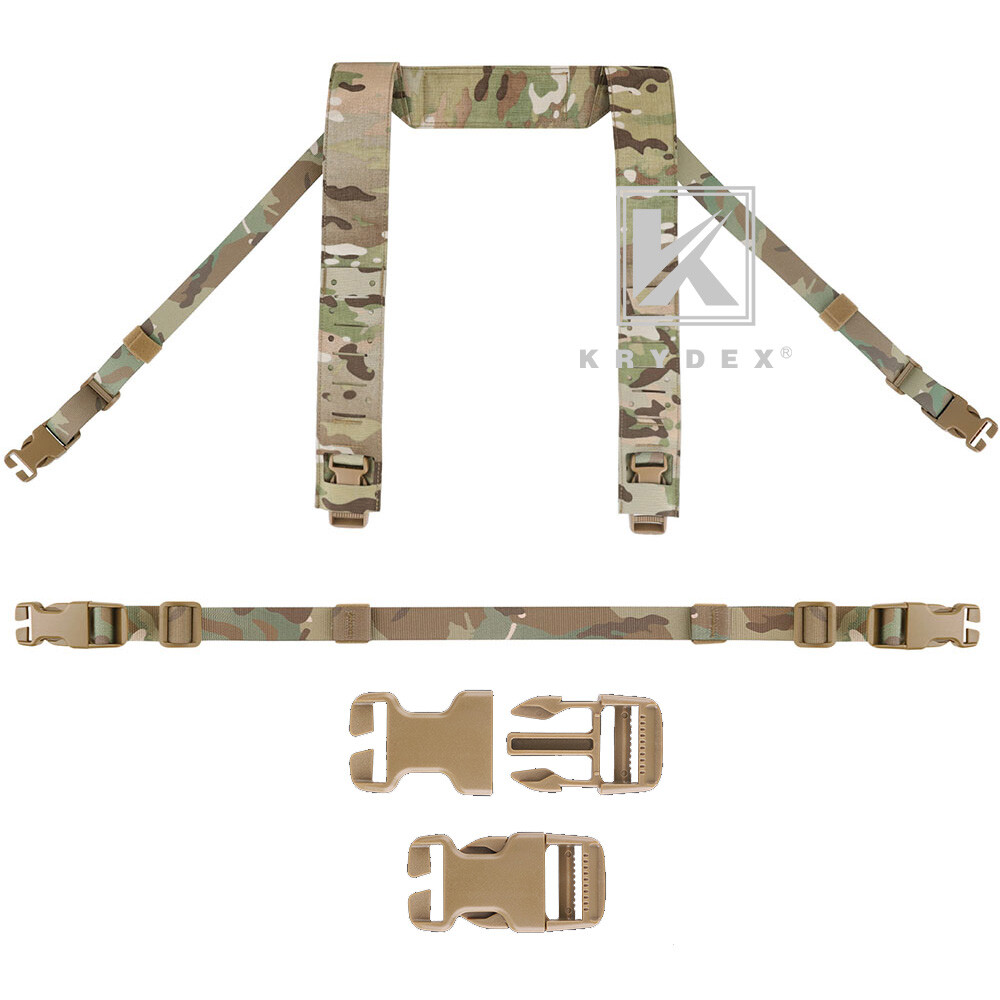 KRYDEX Micro Fight Fat Strap H Harness Shoulder & Back Strap Laser Cut MOLLE