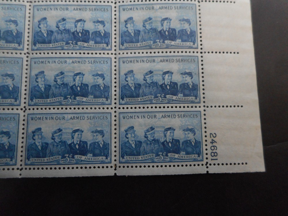 Scott 1013, 3 cent, Service Women,, Sheet