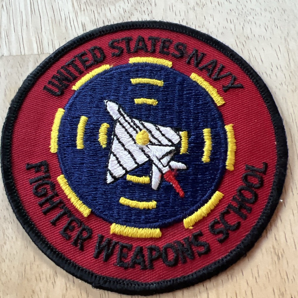 Vintage USN US Navy Fighter Weapons School Patch