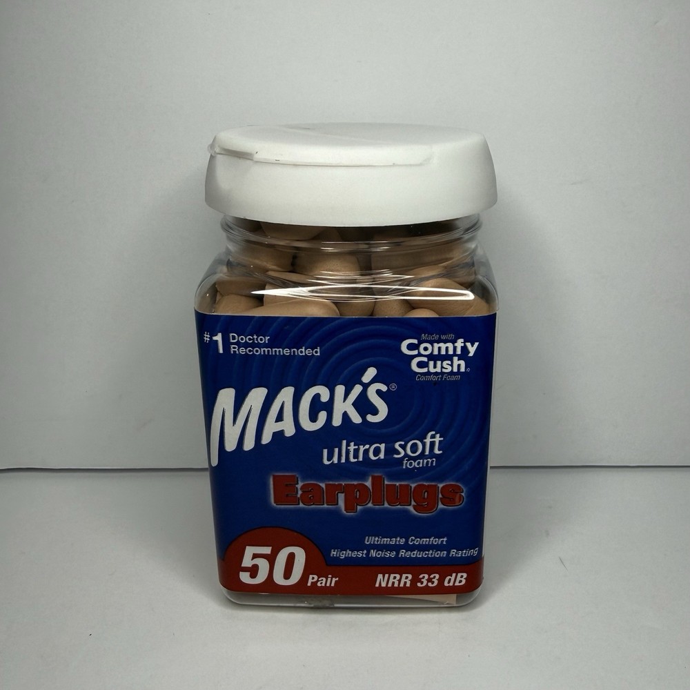 Mack's Ultra Soft Soft Foam Earplugs - 50 Pair