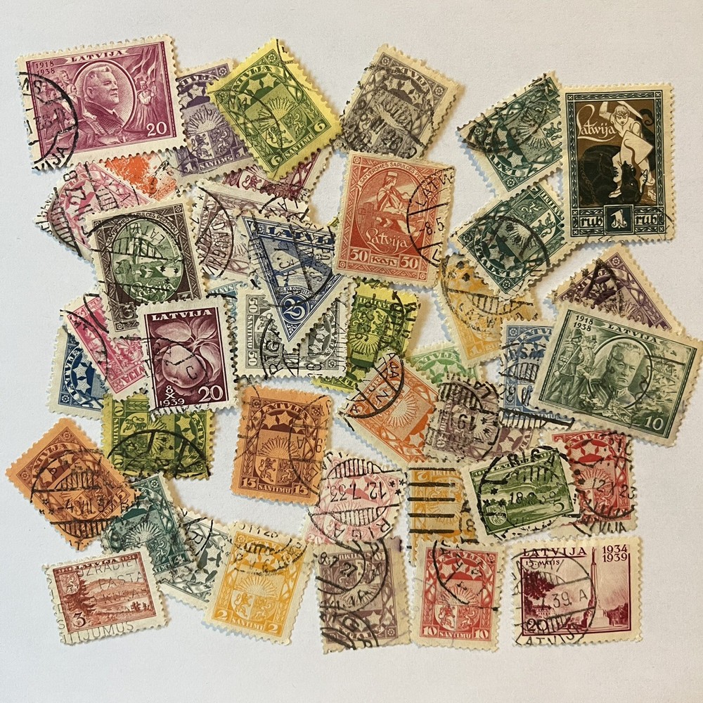 NICE LOT OF LATVIA USED STAMPS #1