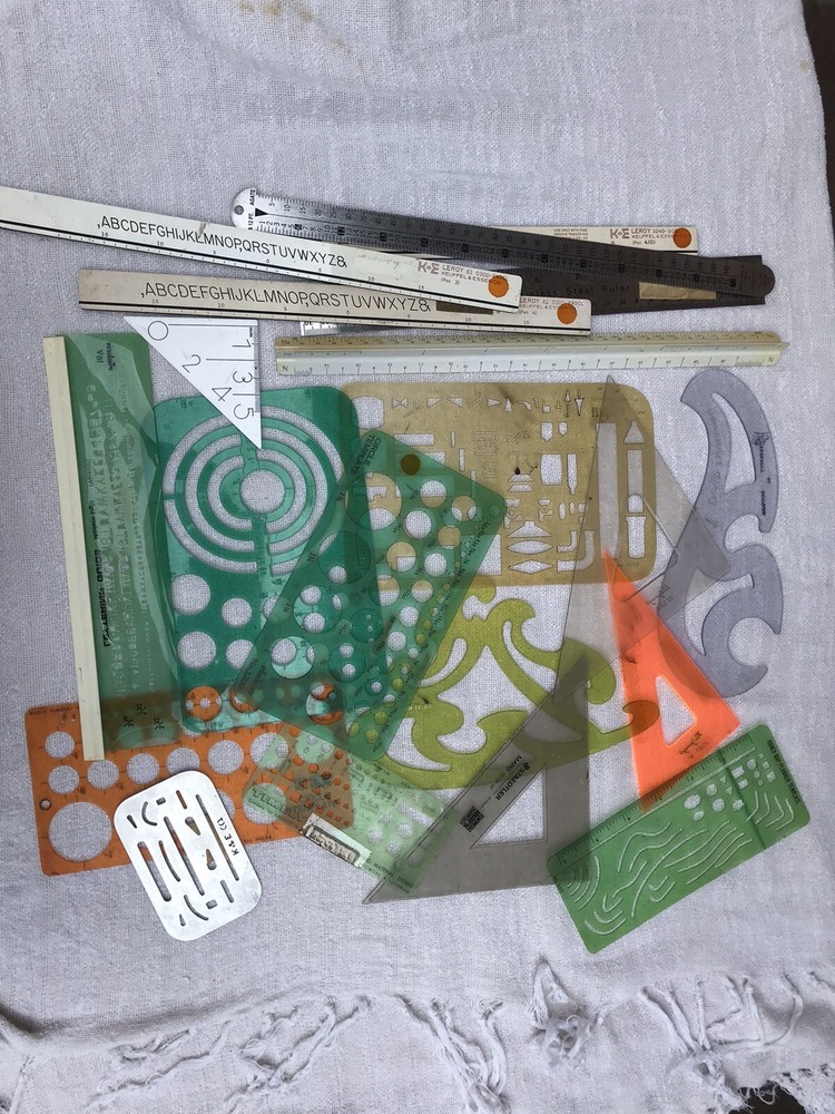 Blueprint Stencils Used Miscellaneous