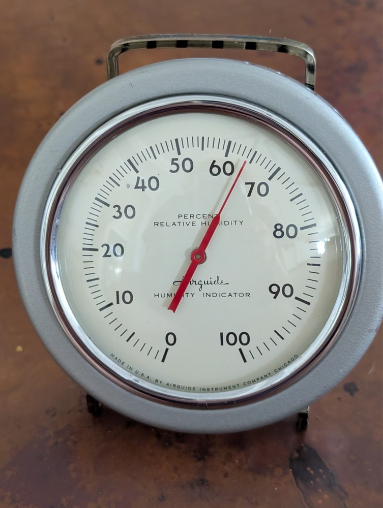 Vintage AIRGUIDE Percent Relative Humidity Indicator Barometer Gauge