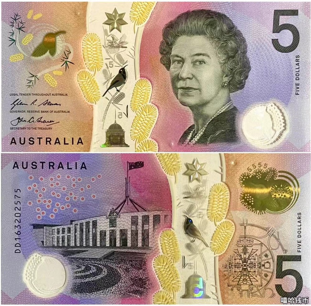 2016 Australia 5 Dollars P 62 Polymer UNC NEW Banknote