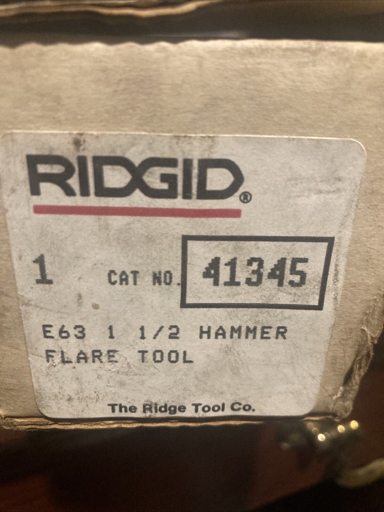 Ridgid 41345 E-63 1-1/2" Hardened Steel Hammer-Type Flaring Tool