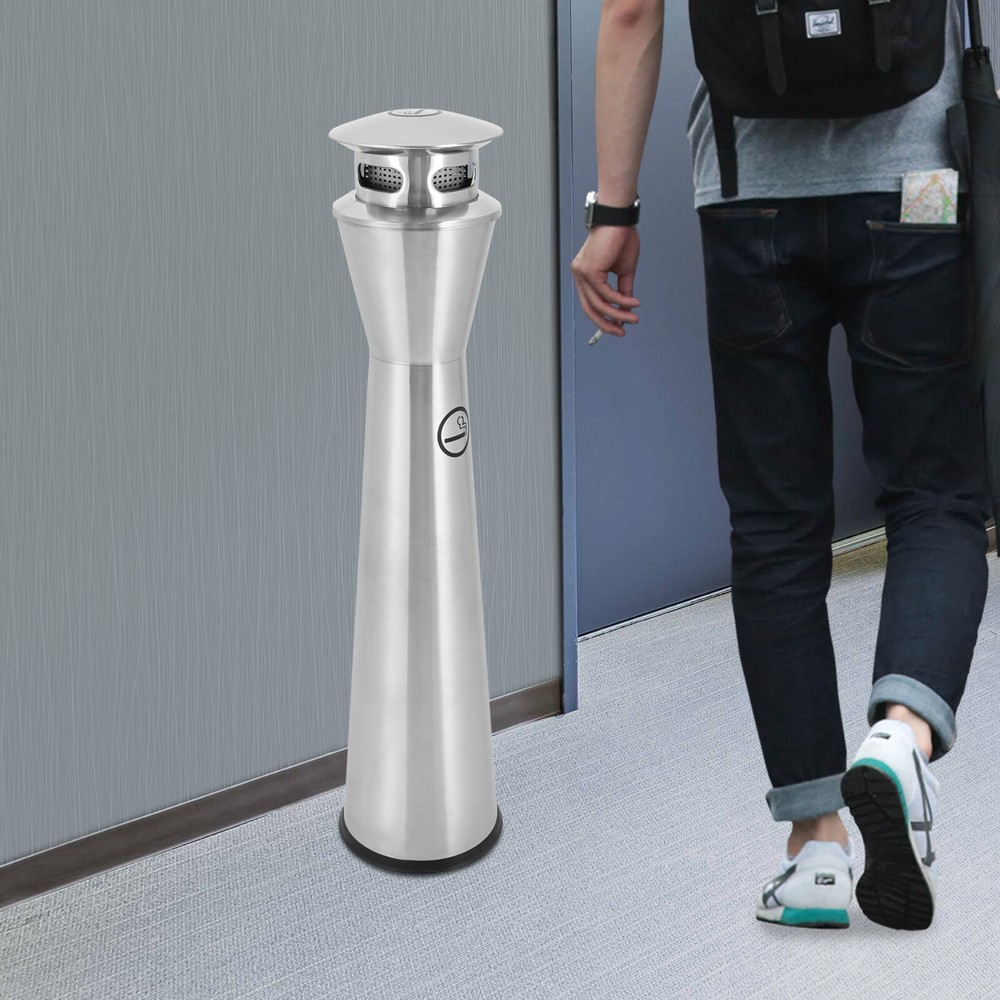 Floor standing Garbage Can Cigarette End Collector Inner Barrel Vertical Ashtray