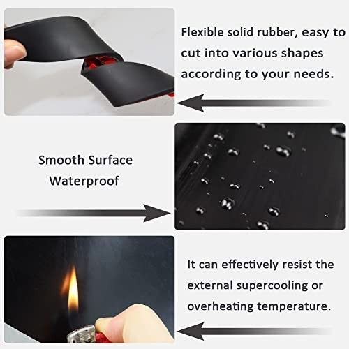 Adhesive Rubber Strips with Adhesive Backing Self Stick Neoprene Solid Rubber.