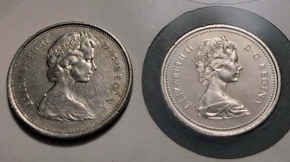 1873 - 1973 Canada 25¢ RCMP - LARGE BUST Rare