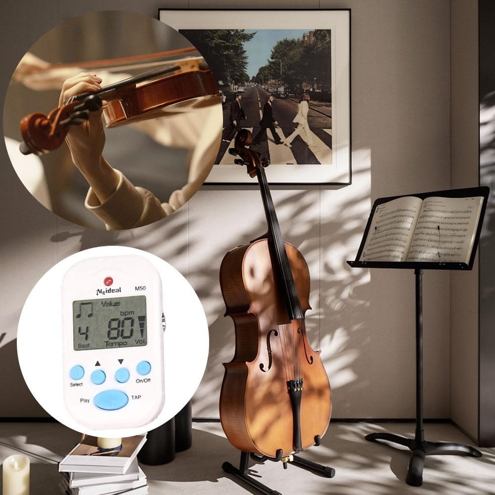 Professional Clip on Digital Tempo Metronome LCD Lightweight  ♓