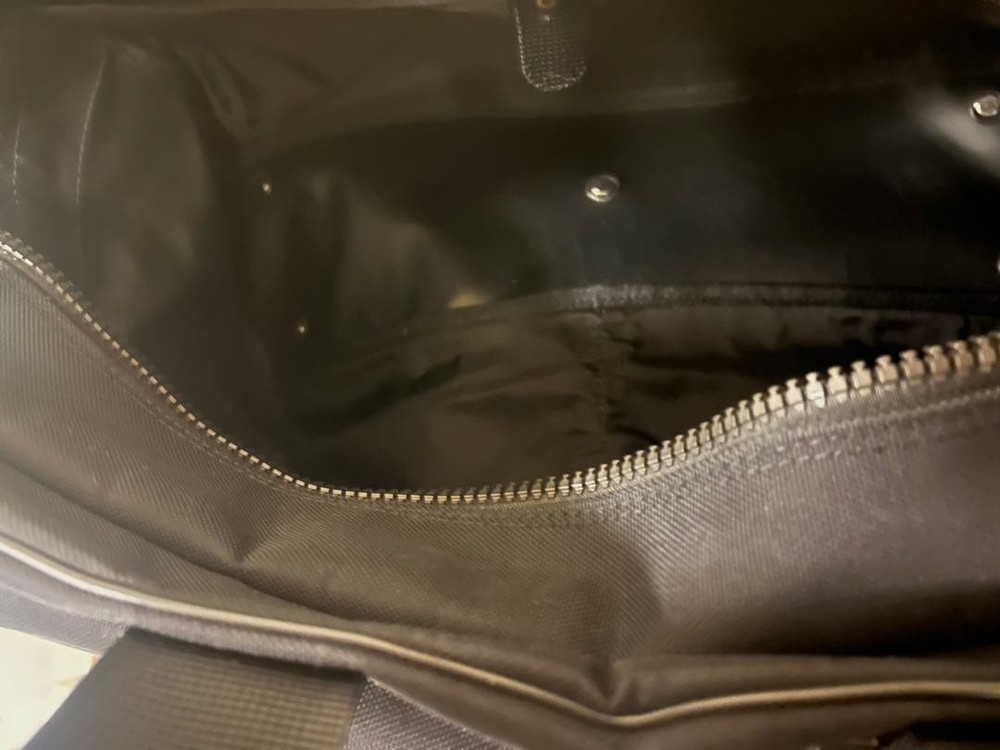 Porter Black Canvas Shoulder Bag Large Capacity Used Good Condition