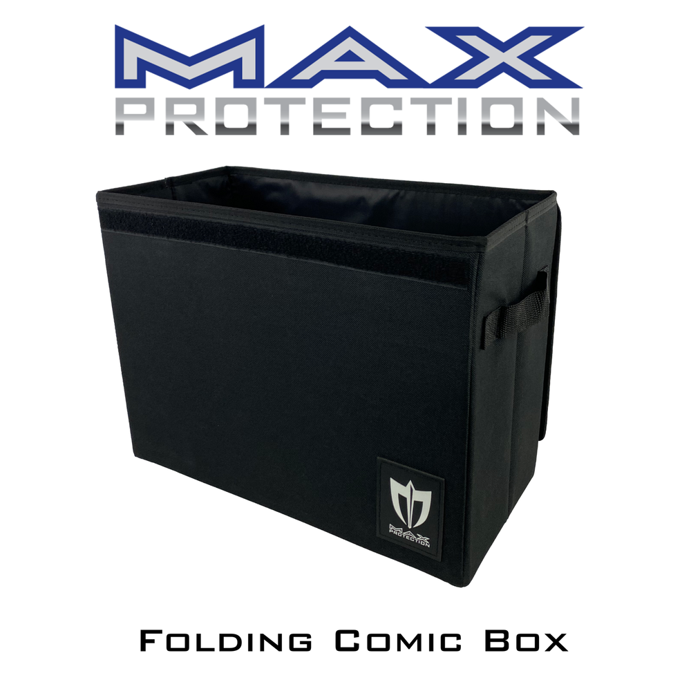 (5) MaxPro Comic Book Foldaway Light-Weight Collapsible Storage Boxes Stackable