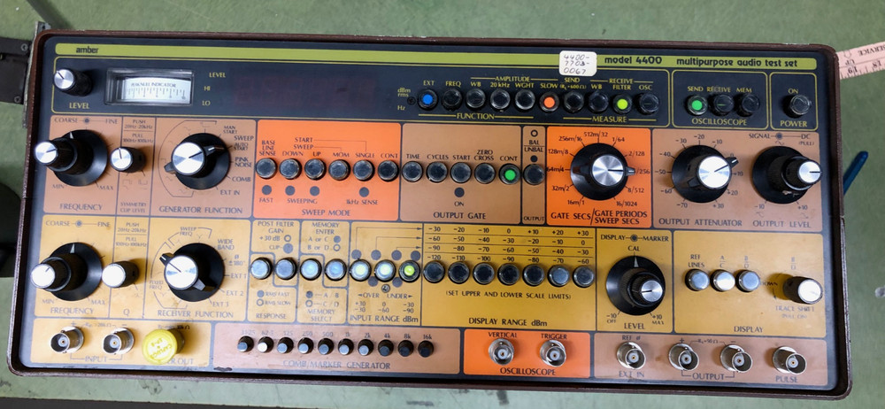 1970s Amber Electro Design LTD 4400 Multipurpose Audio Test Set