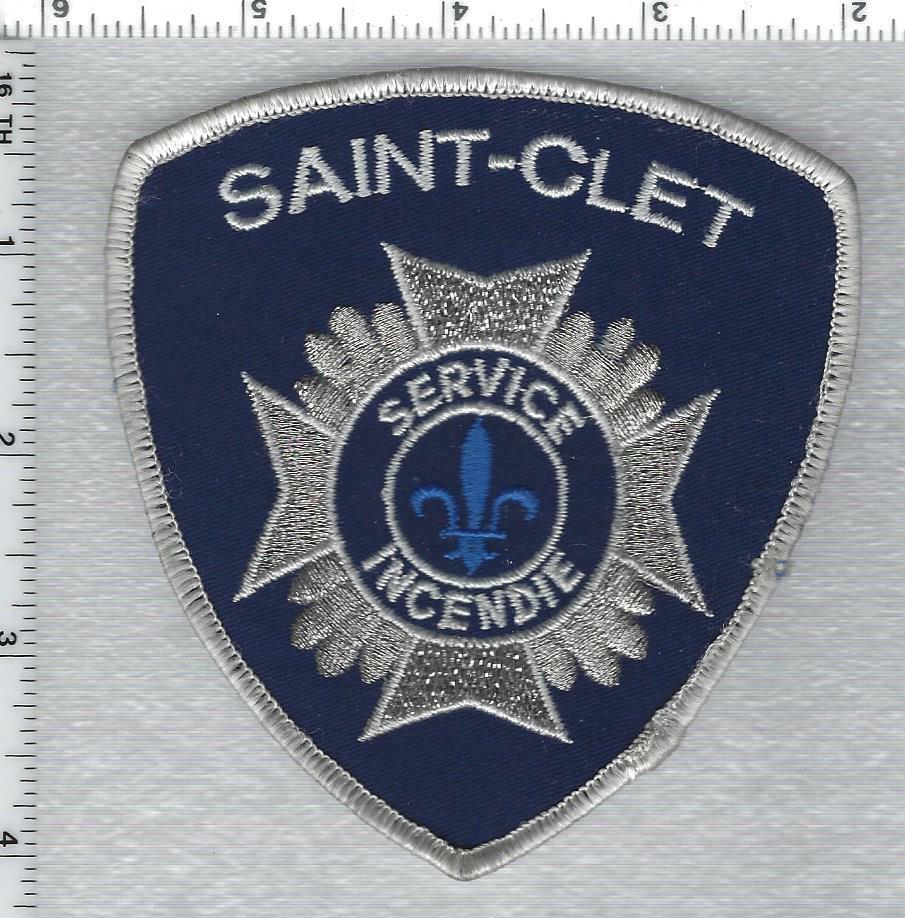 Saint-Clet Fire Department (Quebec, Canada) Shoulder Patch